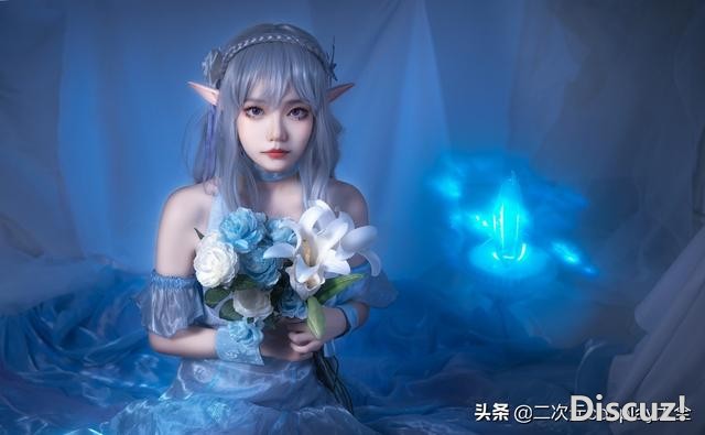 水晶礼服艾米莉亚cos，清澈雅致，美如精灵的魅力女孩-3.jpg