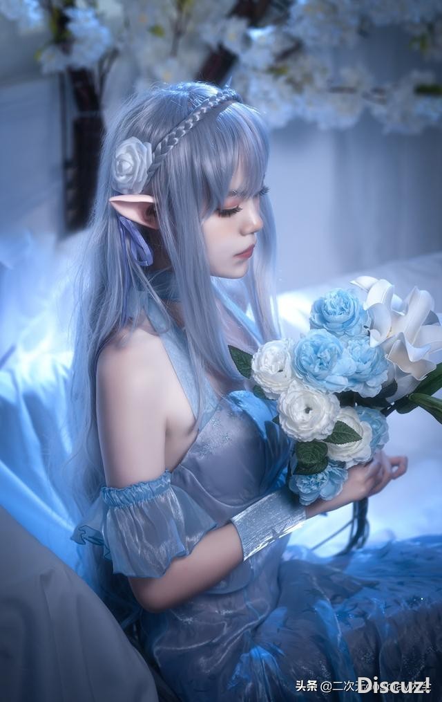 水晶礼服艾米莉亚cos，清澈雅致，美如精灵的魅力女孩-7.jpg