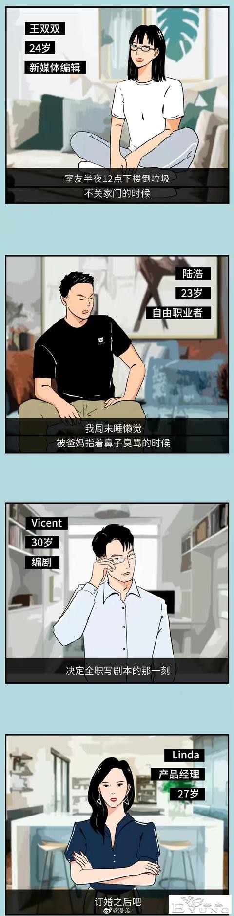 漫画：独居的成年男女有多爽？-2.jpg