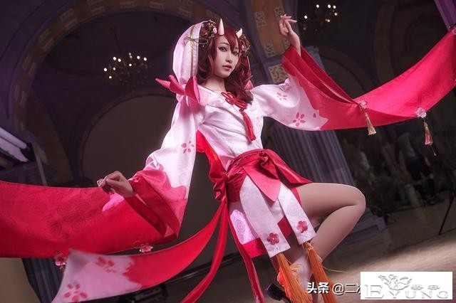 《阴阳师》桃花妖cos，优雅美丽，甩袖子也太帅了吧-7.jpg