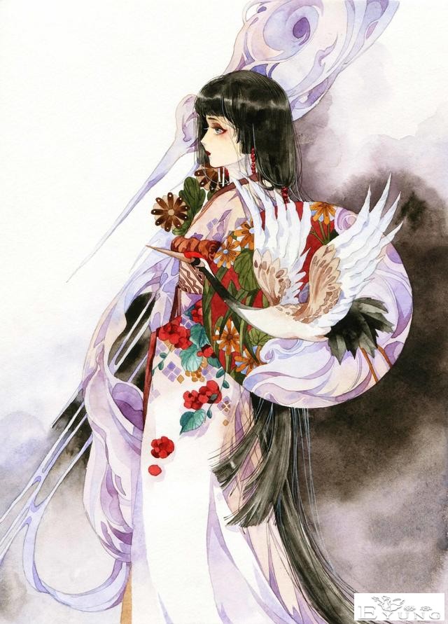 一组人物造型非常漂亮的古风插画欣赏！画技成熟画面让人赏心悦目-10.jpg