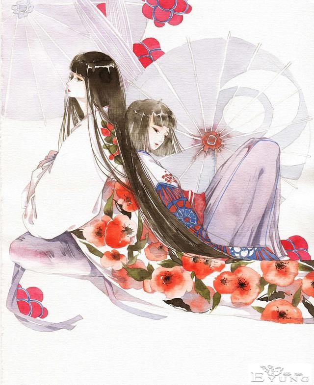 一组人物造型非常漂亮的古风插画欣赏！画技成熟画面让人赏心悦目-11.jpg