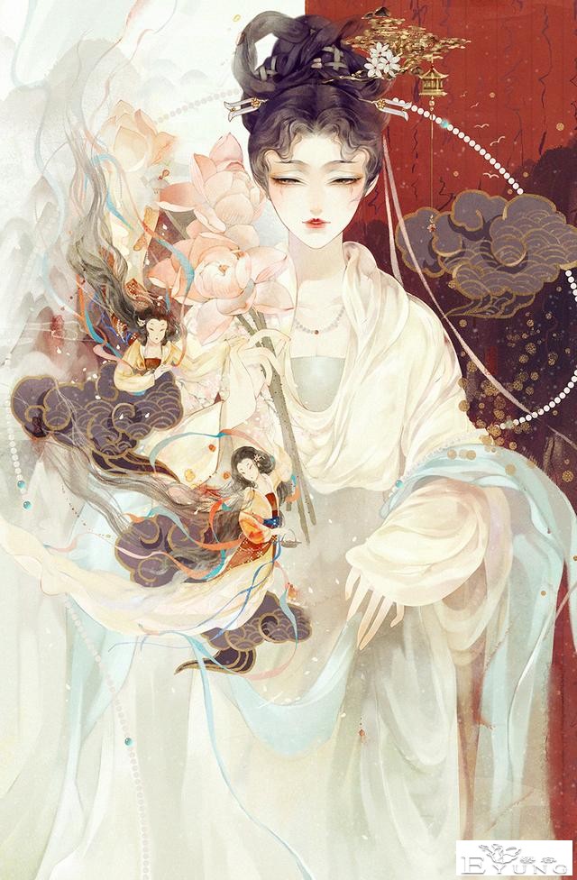 一组人物造型非常漂亮的古风插画欣赏！画技成熟画面让人赏心悦目-13.jpg