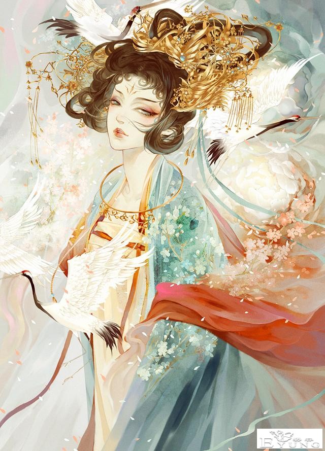 一组人物造型非常漂亮的古风插画欣赏！画技成熟画面让人赏心悦目-16.jpg