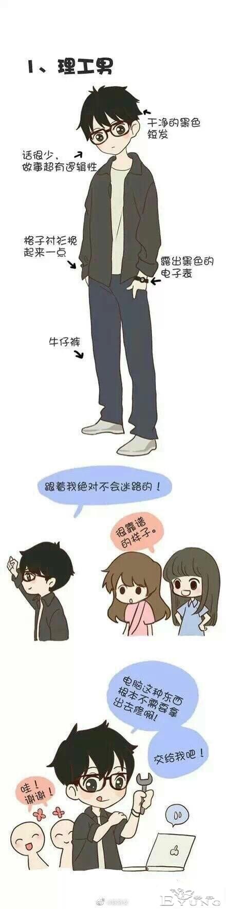 漫画：八个不同类型的男朋友，哪一个是你的菜呢？-1.jpg