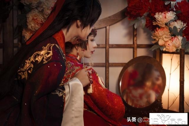 李泽言·遍阅人间色cos：穿上婚服的李泽言和悠然，太甜啦-6.jpg