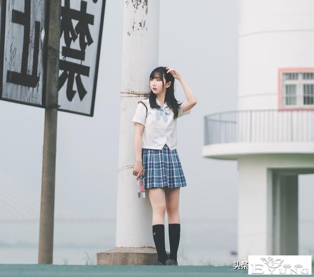 COS欣赏｜JK cosplay｜天使颜小姐姐JK cos正片@ 画饼仙儿-8.jpg