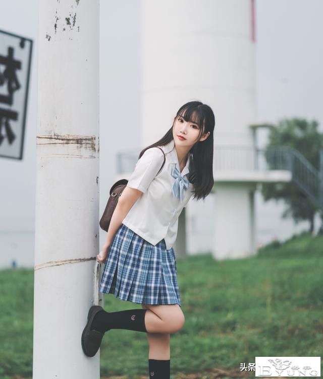 COS欣赏｜JK cosplay｜天使颜小姐姐JK cos正片@ 画饼仙儿-9.jpg