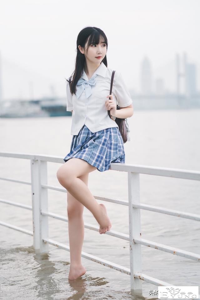 COS欣赏｜JK cosplay｜天使颜小姐姐JK cos正片@ 画饼仙儿-11.jpg