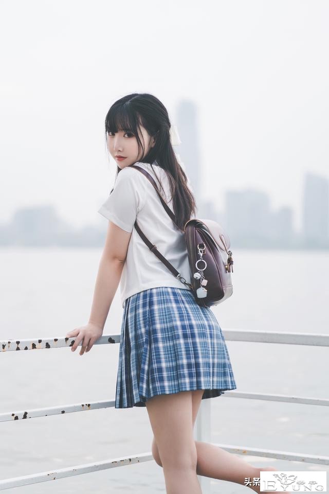 COS欣赏｜JK cosplay｜天使颜小姐姐JK cos正片@ 画饼仙儿-12.jpg