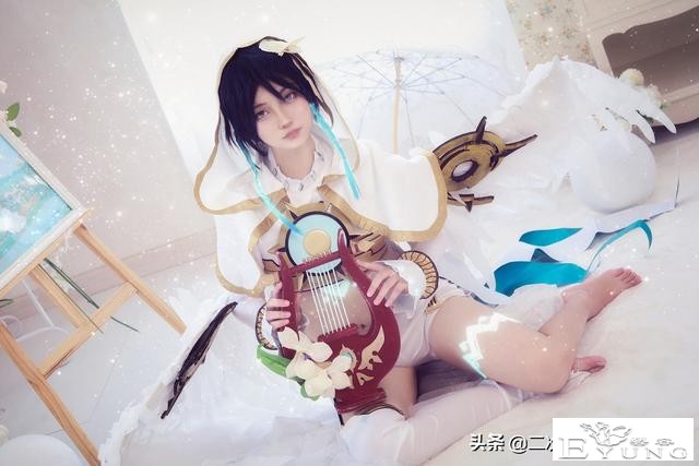 《原神》风神巴巴托斯cos，灵动传神，布景与人物搭配太唯美-3.jpg