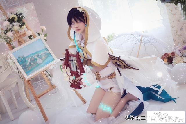 《原神》风神巴巴托斯cos，灵动传神，布景与人物搭配太唯美-2.jpg