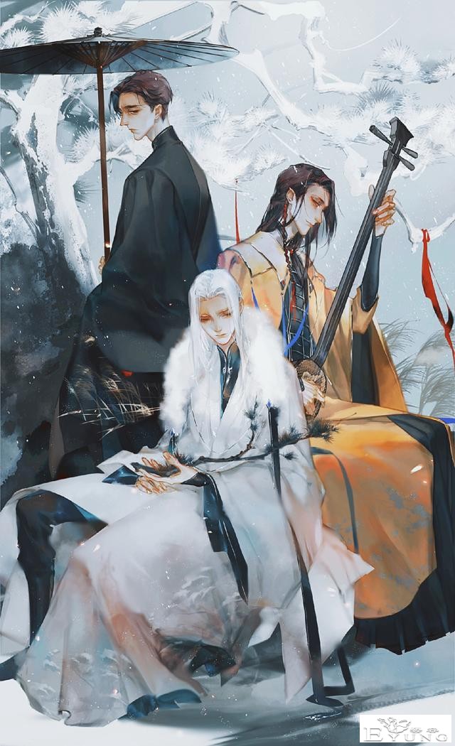 国人插画师绘制的人物超级美型的插画作品！充满古风韵味的作品！-3.jpg