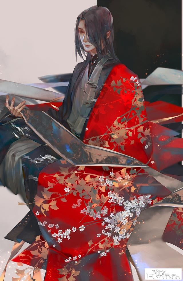 国人插画师绘制的人物超级美型的插画作品！充满古风韵味的作品！-6.jpg