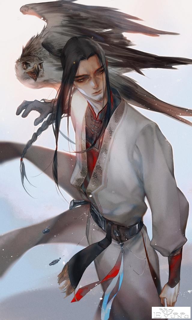 国人插画师绘制的人物超级美型的插画作品！充满古风韵味的作品！-10.jpg