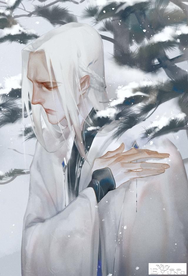 国人插画师绘制的人物超级美型的插画作品！充满古风韵味的作品！-14.jpg