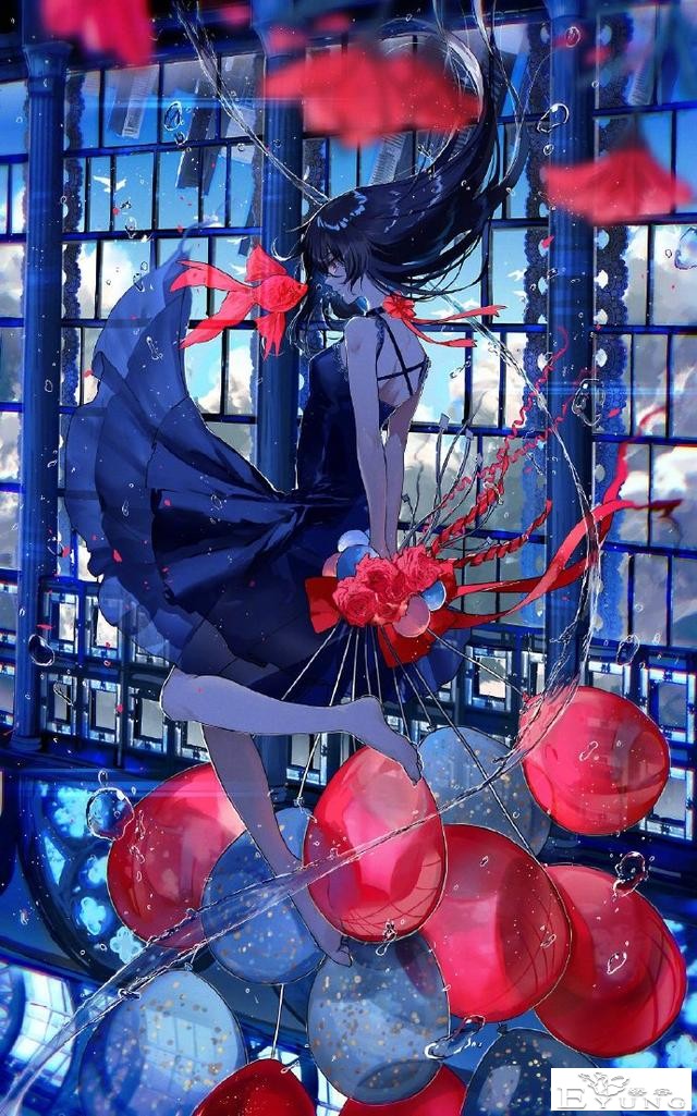 画师大佬喜欢画蓝色系的同人图，看完这些妹子感觉内心都平静了-4.jpg