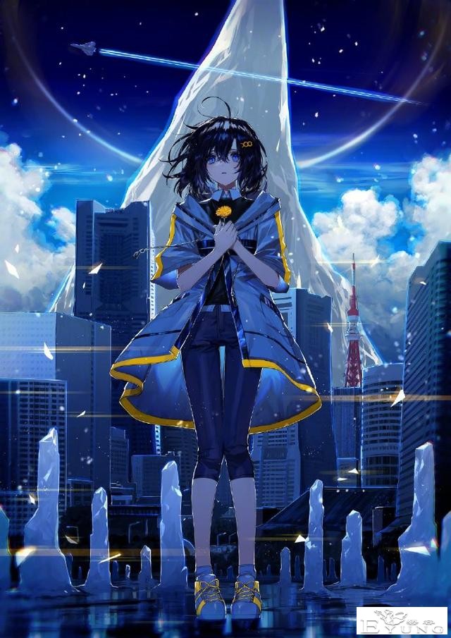 画师大佬喜欢画蓝色系的同人图，看完这些妹子感觉内心都平静了-5.jpg