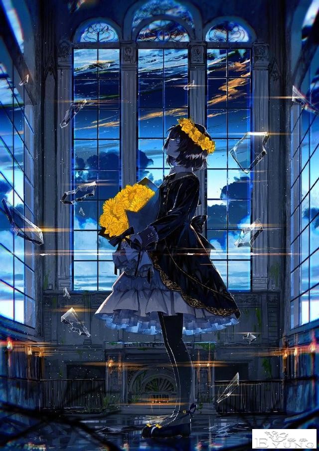 画师大佬喜欢画蓝色系的同人图，看完这些妹子感觉内心都平静了-6.jpg