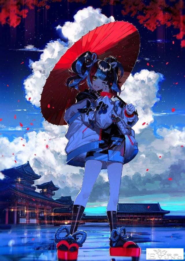 画师大佬喜欢画蓝色系的同人图，看完这些妹子感觉内心都平静了-7.jpg
