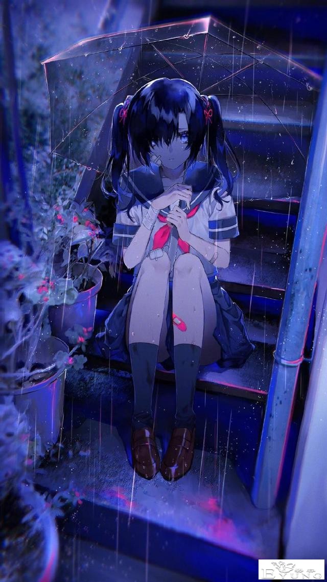 画师大佬喜欢画蓝色系的同人图，看完这些妹子感觉内心都平静了-9.jpg