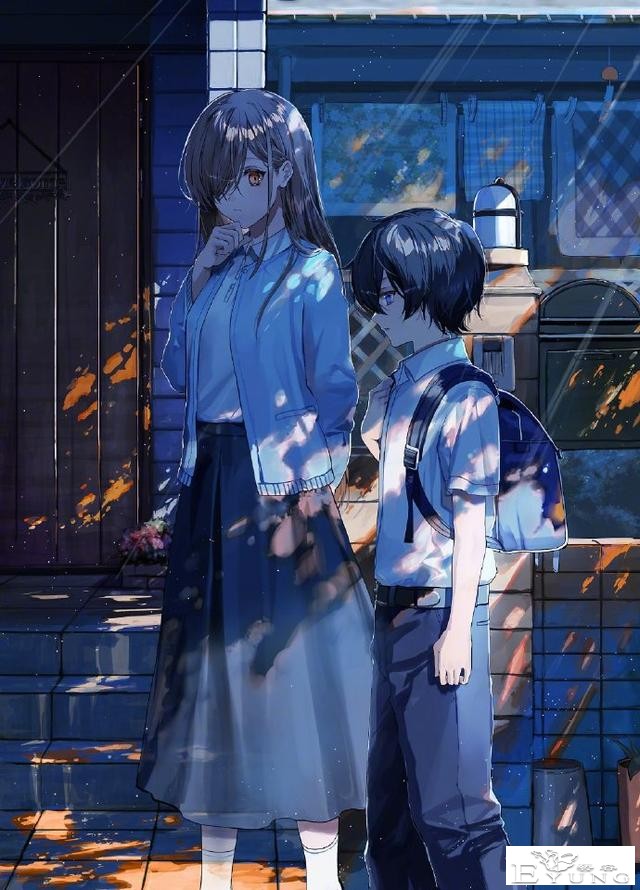 画师大佬喜欢画蓝色系的同人图，看完这些妹子感觉内心都平静了-10.jpg