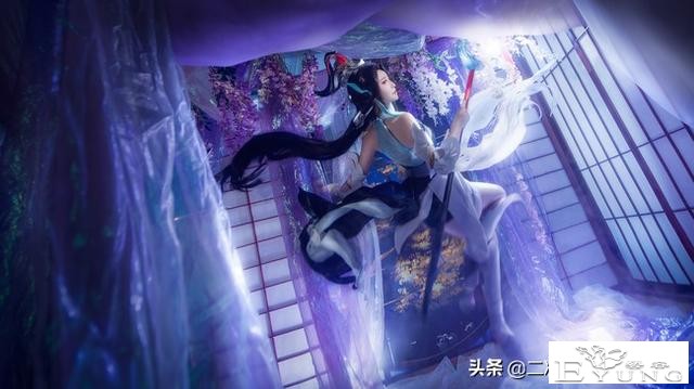 《王者荣耀》大乔白鹤梁神女cos，典雅韵致，灵动缥缈美如画-4.jpg