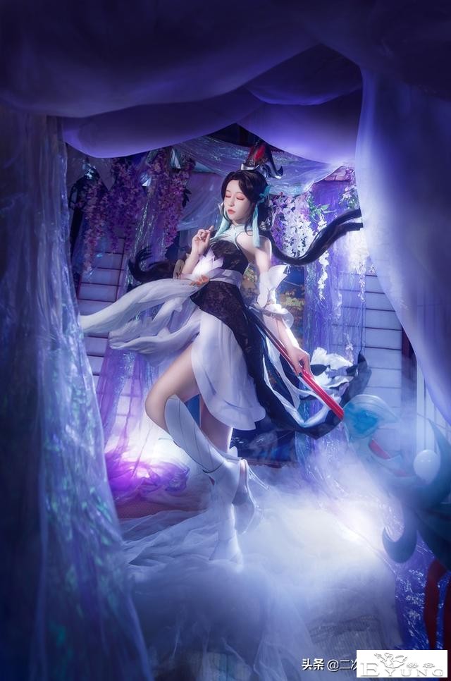 《王者荣耀》大乔白鹤梁神女cos，典雅韵致，灵动缥缈美如画-2.jpg