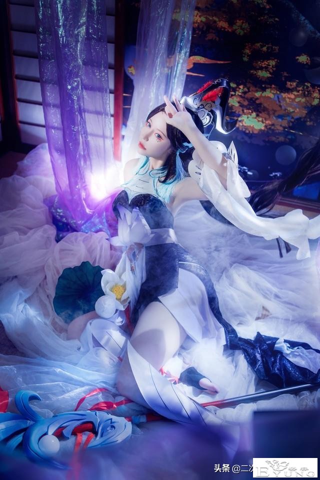 《王者荣耀》大乔白鹤梁神女cos，典雅韵致，灵动缥缈美如画-6.jpg