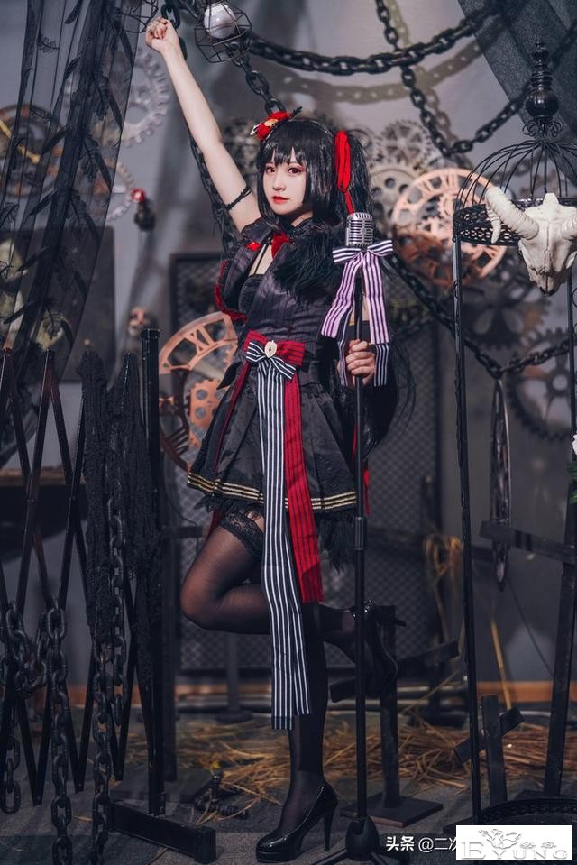 《碧蓝航线》大凤cos，优雅美丽，哥特风与机械风融合太美了-4.jpg