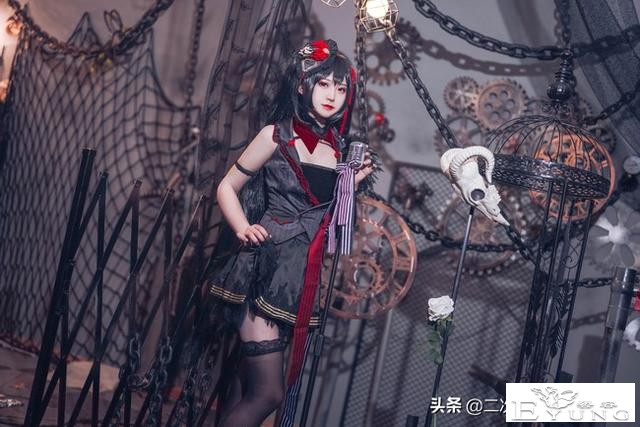 《碧蓝航线》大凤cos，优雅美丽，哥特风与机械风融合太美了-1.jpg