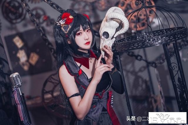 《碧蓝航线》大凤cos，优雅美丽，哥特风与机械风融合太美了-7.jpg