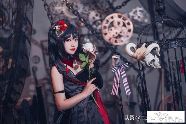 《碧蓝航线》大凤cos，优雅美丽，哥特风与机械风融合太美了-9.jpg
