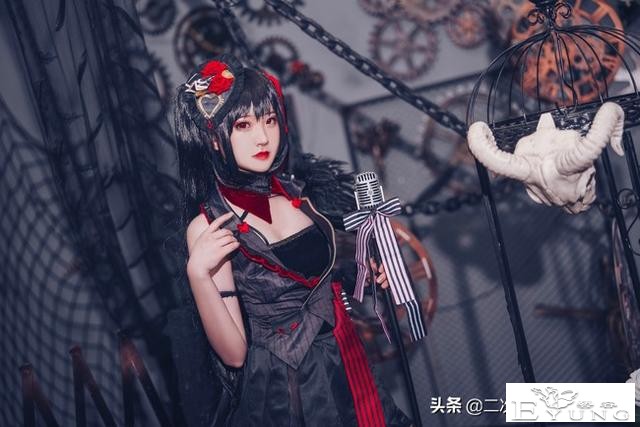 《碧蓝航线》大凤cos，优雅美丽，哥特风与机械风融合太美了-5.jpg