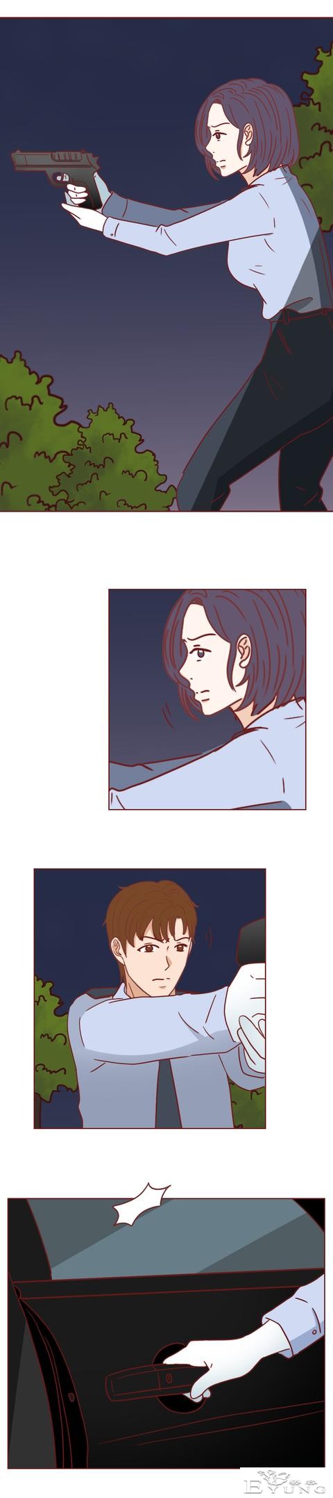专车司机对女乘客图谋不轨，不料接吻时被其反杀，人性漫画蝉女-15.jpg
