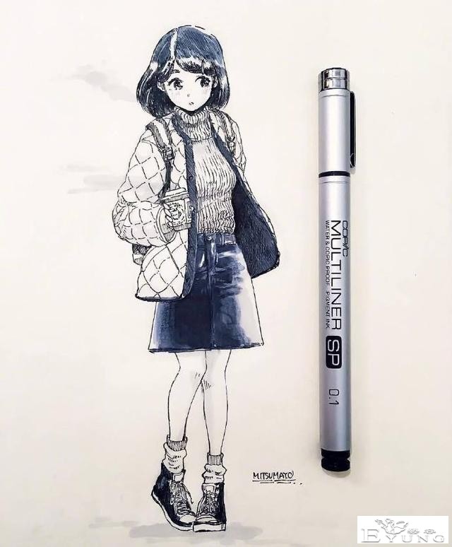 黑白色的同人同样别具魅力，看看这初音未来，没颜色也可爱-7.jpg