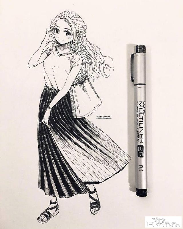 黑白色的同人同样别具魅力，看看这初音未来，没颜色也可爱-6.jpg