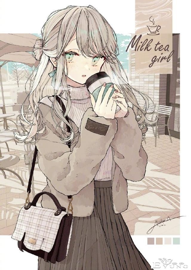 手拿甜品的少女们笑得好甜，看这样的动漫同人心都被治愈了-6.jpg