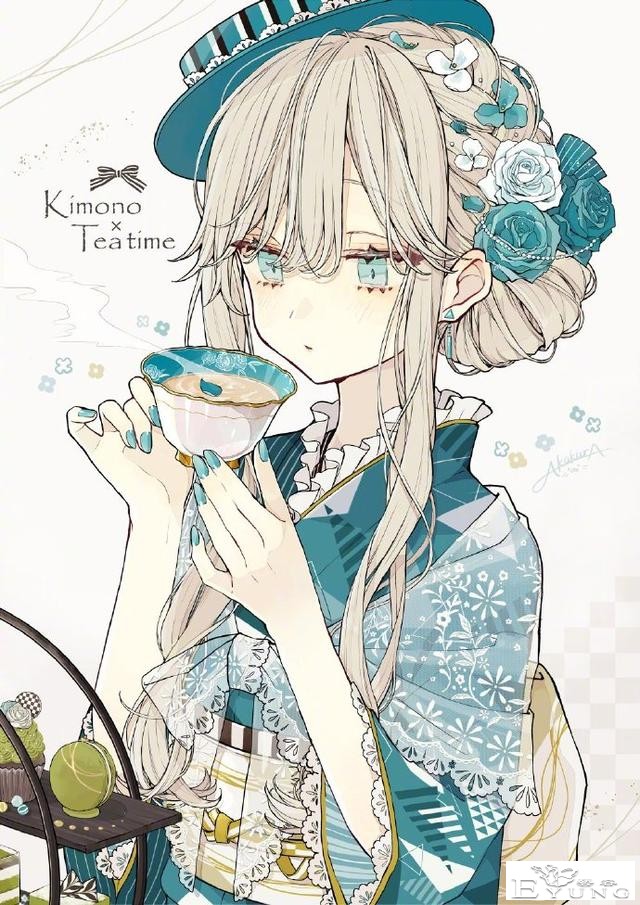 手拿甜品的少女们笑得好甜，看这样的动漫同人心都被治愈了-4.jpg
