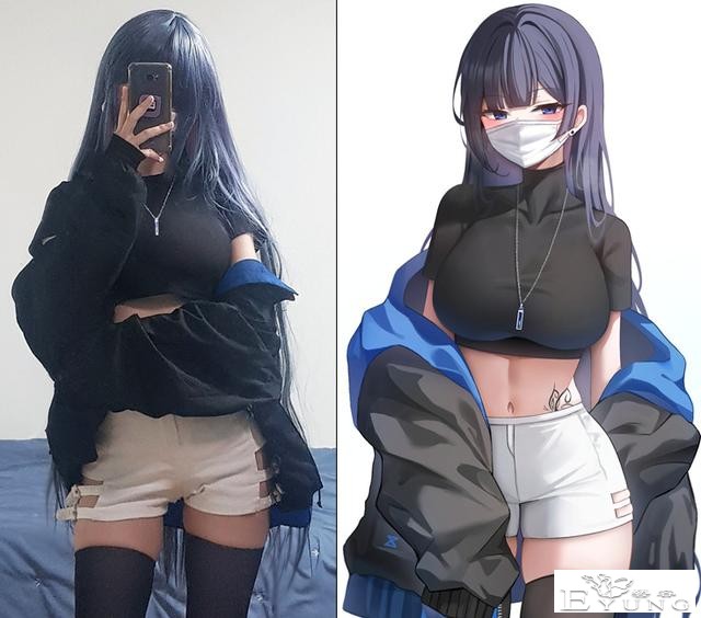 画师笔下的美女都是怎么画出来的？别人我不知道，她照着自己画的-1.jpg
