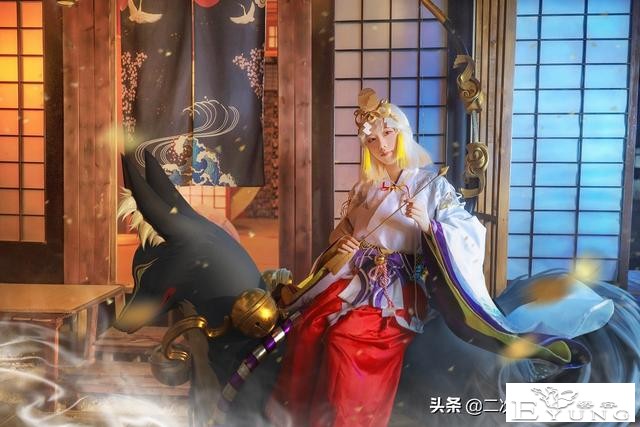 《阴阳师》御馔津cos，场景服饰用心还原，连狐狸都很还原-1.jpg