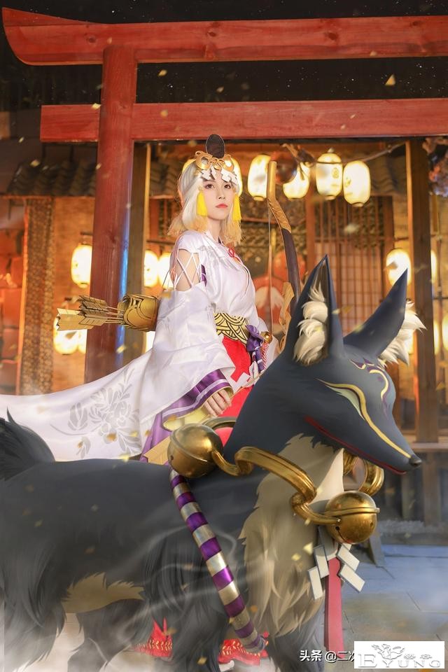 《阴阳师》御馔津cos，场景服饰用心还原，连狐狸都很还原-6.jpg