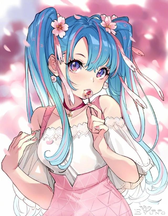 这位画师笔下的初音未来笑得太甜了，看了这个笑容，被治愈一天-4.jpg