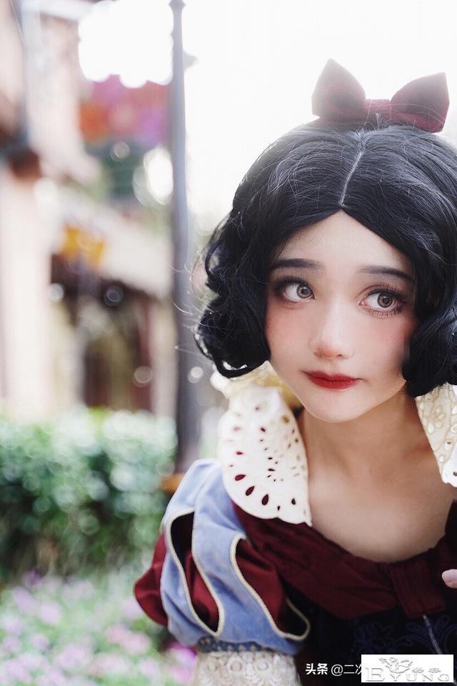 白雪公主cos，太可爱还原啦，简直就是白雪公主本人-6.jpg