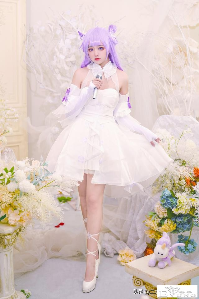 《碧蓝航线》独角兽打歌服cos，美丽可爱，温柔的眼神太美啦-5.jpg
