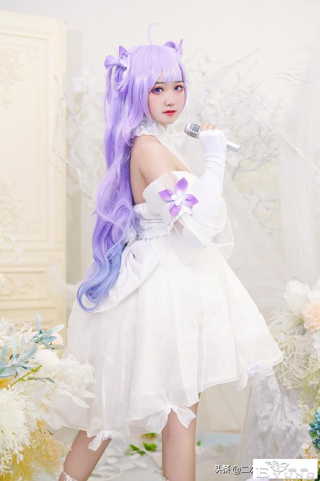 《碧蓝航线》独角兽打歌服cos，美丽可爱，温柔的眼神太美啦-8.jpg