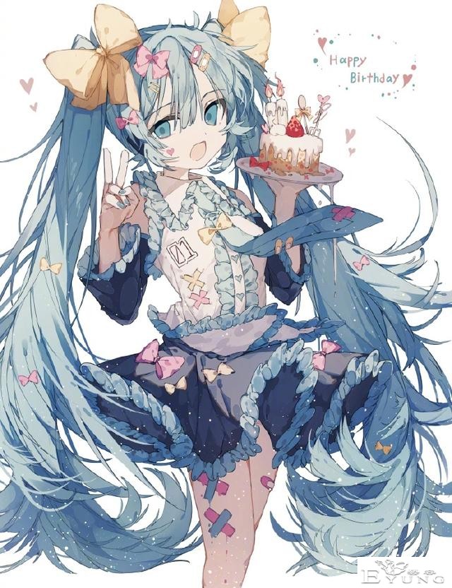 这位画师大佬笔下的初音未来发量太让人羡慕了，还画了长发凌波丽-7.jpg