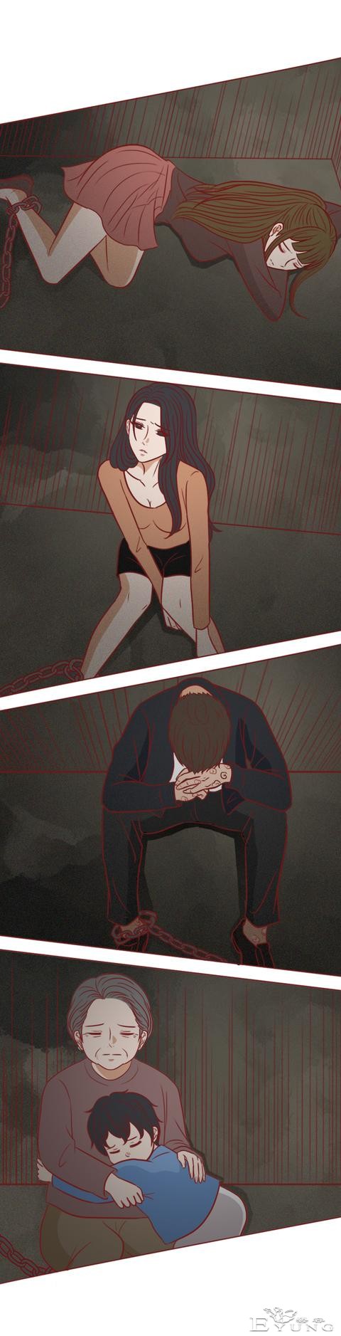 他囚禁了那个做小三的女生，还拿走了她的口红，人性漫画八苦-32.jpg