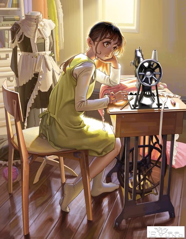 光影运用绝美的一组人物插画作品！作者们的绘画技术十分成熟-7.jpg