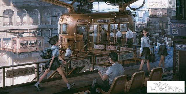 一组城市轨道交通场景插画作品！也许你行色匆匆从未注意它的美-9.jpg